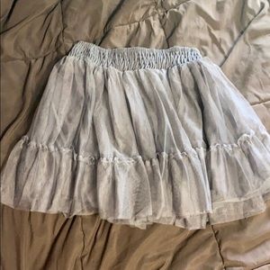 Grey tulle skirt